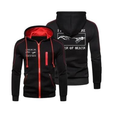 Imagem de Jaqueta Casual Masculina Com Capuz E Zíper, Manga Longa, Para Esportes