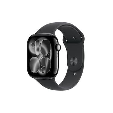 Imagem de Apple Watch Series 11 GPS+ Cellular 46mm Preto Brilhante Pulseira M/G Esportiva Preto