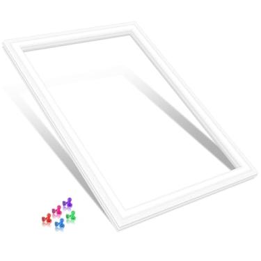 Imagem de Junta de porta de geladeira WR14X27233 atualizada compatível com substituição de vedação de porta de geladeira GE WR14X21148 4545801 AP6048405 Junta de porta de alimentos frescos para substituição de