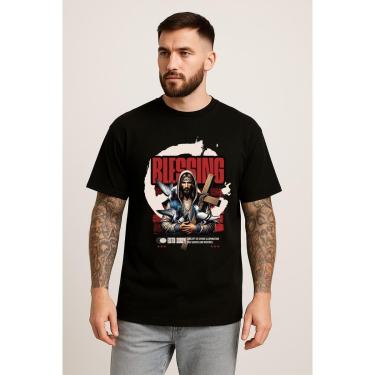 Imagem de Camiseta Masculina Algodão 30.1 Penteado Manga Curta Gola Redonda Casual Conforto Premium Básica-Masculino