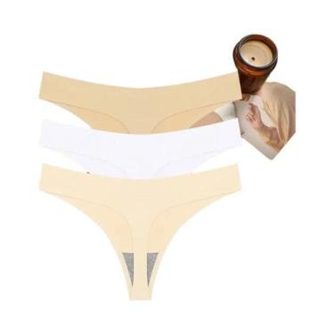 Imagem de Conjunto De Lingerie Sexy Feminina T-back G-String Respirável Sem Cost