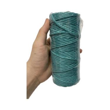 Imagem de Corda De Macramê De Algodão Natural 3mm 100m Para Tricô Manual E Tapeç