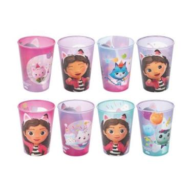 Imagem de Kit 8 Copos Casa Mágica da Gabby 320 ml Lembrancinhas Festa Infantil A