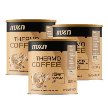 Imagem de Kit 3 Thermo Coffee Vanila Latte 230g Maxinutri