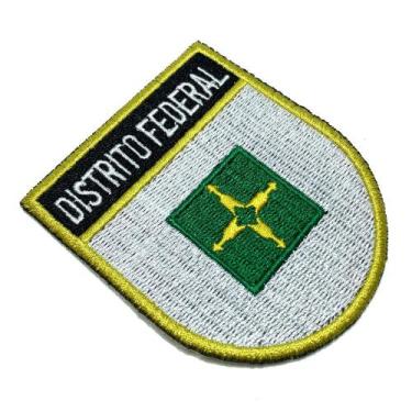 Imagem de BE0154ET01 Bandeira Distrito Federal Bordado Termo Adesivo - Myflag