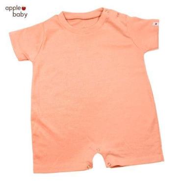 Imagem de Romper infantil laranja damasco - basic apple baby, M