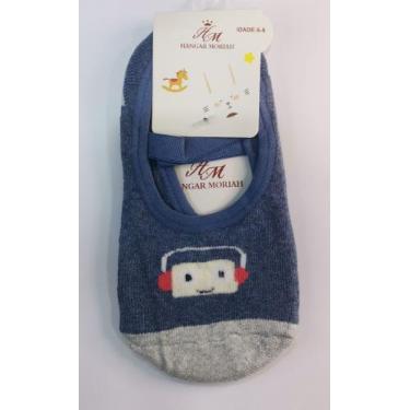 Imagem de Meia Sapatilha Pilates Infantil menino com Estampas Antiderrapante han