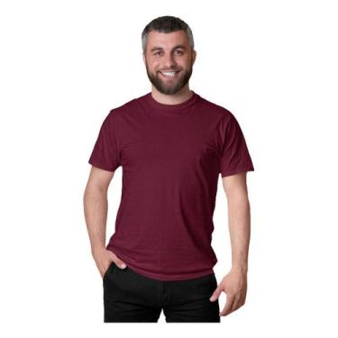 Imagem de Camiseta Masculina Lisa Básica Algodão Manga Curta Sem Estampa Cores E