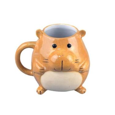 Imagem de Caneca de cerâmica Cute Hamster Design 350ml para café e chá - yiweisa