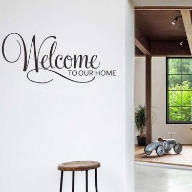 Imagem de Adesivos de parede Welcome to Our Home Elegant Script Decalque - yiwei