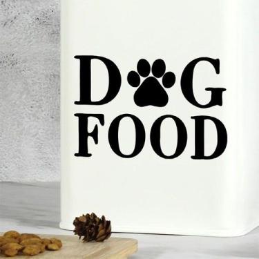 Imagem de Adesivos de parede, etiqueta de comida para cães, desenho animado, PVC