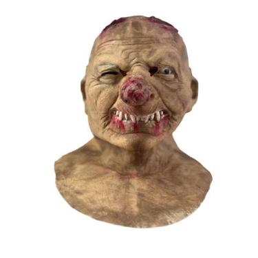 Imagem de Mask Horror Red Nosed Monster Resin Creepy Old Man Traje - yiweisai