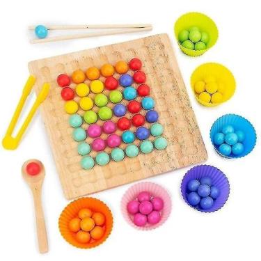 Imagem de Toy Montessori Wooden Hands Puzzle Brain Training Kids - Gloome Store