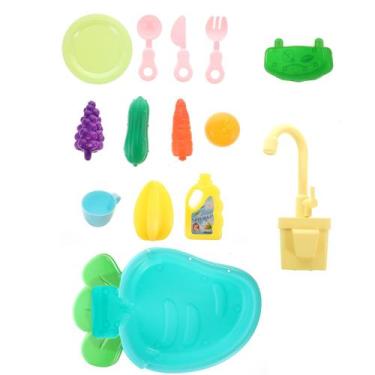 Imagem de 1 conjunto de pratos, conjunto de jogos, pia, drenagem de co - Gloome 