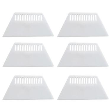 Imagem de Raspador de decalque de filme, plástico, grão oco, tinta a óleo, 6 uni