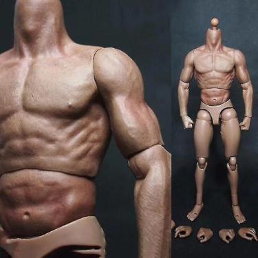 Imagem de Action Figure Scale 1/6 de corpo masculino, peito militar, músculo - G