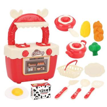 Imagem de Conjunto de fogão Dollhouse Kitchen Toy, 13 unidades de alta simulação