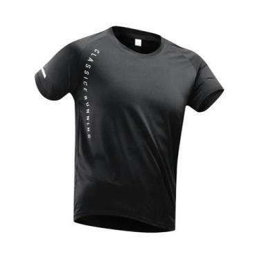 Imagem de Camiseta Masculina De Verão Para Corrida Em Seda Gelada, Secagem Rápid