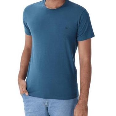 Imagem de Camiseta Ogochi Manga Curta Básica Masculina 006490001 Azul-Masculino