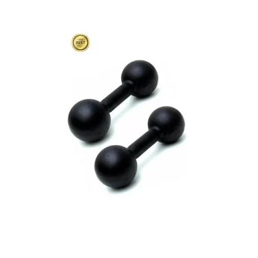 Imagem de Par Halter Super Premium Bola Pintado 5kg Peso Musculação-Unissex