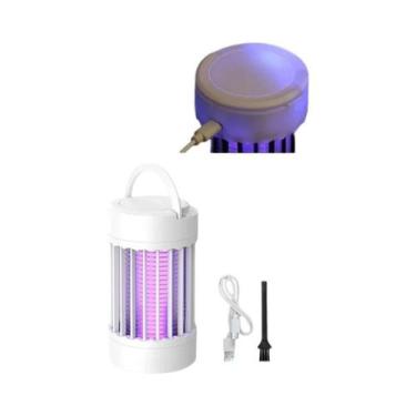 Imagem de Lâmpada Elétrica UV Recarregável USB Para Matar Mosquitos, Silenciosa,