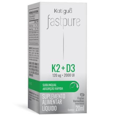 Imagem de Fast Pure Vitamina K2 120Mcg + D3 2000Ui Sabor Frutas Vermelhas Katigu
