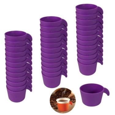 Imagem de Conjunto Copete 36 Porta Copos Descartável Cantinho Do Café Em Plástic