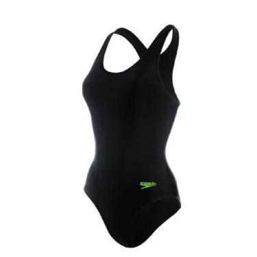 Imagem de Maiô Speedo Racerback 20437 - Preto/verde, Preto, Verde, P