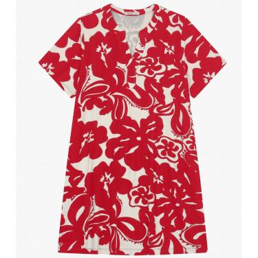 Imagem de Vestido Curto Feminino Plus Size Secret Glam Vermelho