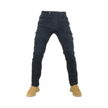 Imagem de Calças Jeans Masculinas Para Motociclismo Featherbed Versão Padrão Par