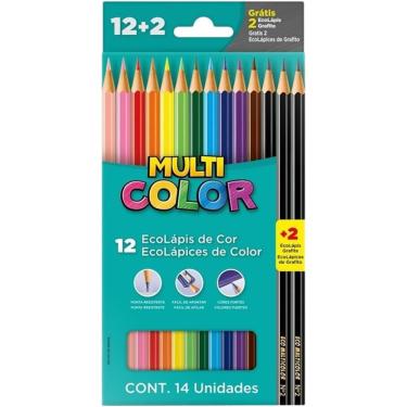 Imagem de Lápis de Cor Multicolor Super 14 Unidades Faber-Castell Ponta Resistente