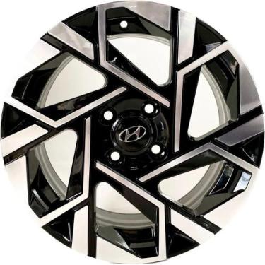 Imagem de Kit 4 Rodas Aro 15x6 4x100 Hyundai HB20 2023 BD Krmai S42