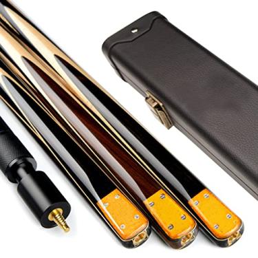 Imagem de LIUHD Tacos de bilhar de bilhar, conjunto de taco de sinuca 3/4 para tacos de bilhar e tacos de sinuca com estojos para tacos de bilhar, fácil de armazenar jogos em ambientes internos ao ar livre, C, 10 mm