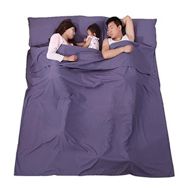 Imagem de Kiboule Saco de dormir leve forro saco de dormir ao ar livre camping hotel folha de viagem