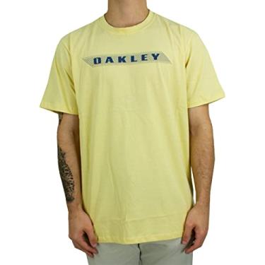 Imagem de Camiseta Oakley Masculina Striped Bark Tee, Amarelo, M