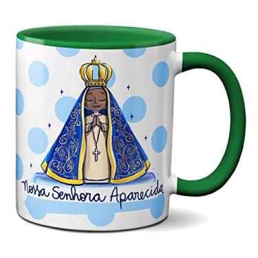 Imagem de Caneca Próximos De Nossa Senhora Mais Próximos De Deus (Verde)