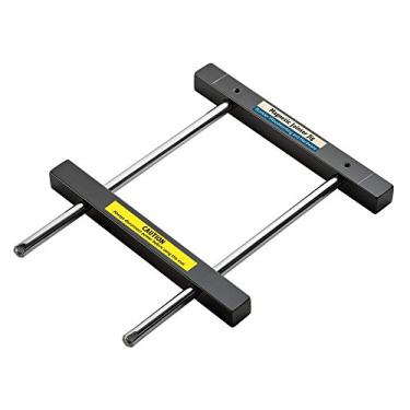 Imagem de Rockler Gabarito de junta magnética – barras magnéticas seguram facas de junção – gabarito de configuração de lâmina de junção de aço sólido – serve para qualquer cama de junção de 15 a 20 cm – Evite