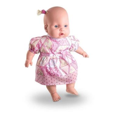 Imagem de Boneca Menina Bebezão Bebê Judy Super Macia 45cm - Milk - Milk Brinque