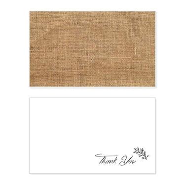 Imagem de Tecido de malha de linho Kahki abstrato cartão de agradecimento aniversário aniversário saudação casamento agradecimento