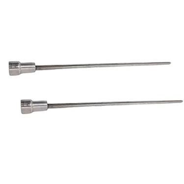 Imagem de 2x Espeto Mini Inox Lâmina 60cm Churrasco Coração Laurindos