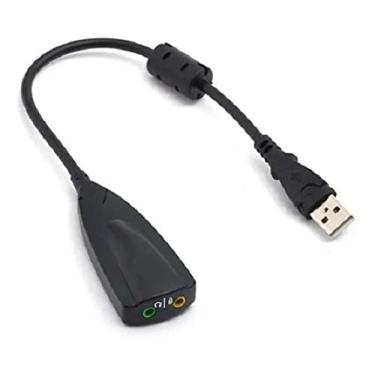 Imagem de Adaptador Placa Som Usb 7.1 Áudio Notebook Pc Windows