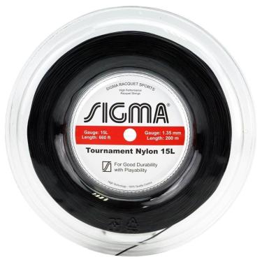 Imagem de Corda Sigma Tournament Nylon 15L 1.35mm Preta - Rolo com 200m-Unissex