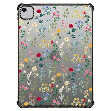 Imagem de CASETiFY Capa Ultra Impact para iPad Air de 10,9 polegadas (4ª/5ª geração) - Spring Botanicals 2 - Preto transparente