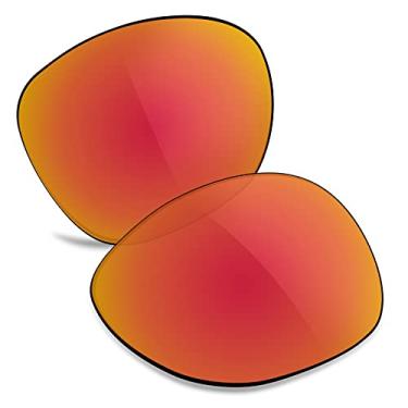 Imagem de TRUSHELL Lentes de reposição polarizadas para óculos de sol Oakley Crosshair New 2012 OO4060 - Vermelho fogo