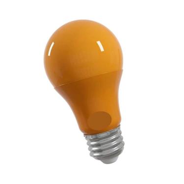 Imagem de Lâmpada led bulbo a60 9w anti-inseto laranja e27 bivolt