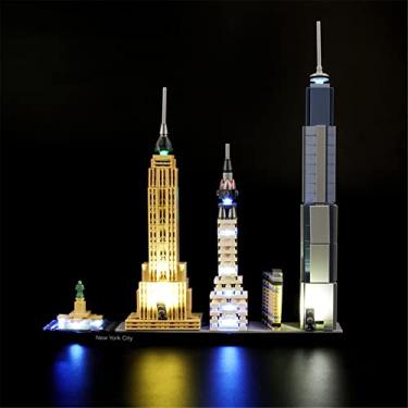 Imagem de MENZAVA LED Light Set Compatible with 21028 New York City Architecture Building Blocks Model - Model Set NOT Included