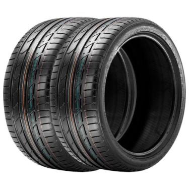 Imagem de Jogo 2 Pneus Bridgestone Aro 17 Potenza S001 * 255/45R17 98W Run Flat,