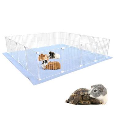 Imagem de Cercado Aramado Porquinho da Índia 120x120 Cm Malha Estreita 2,5x15cm 