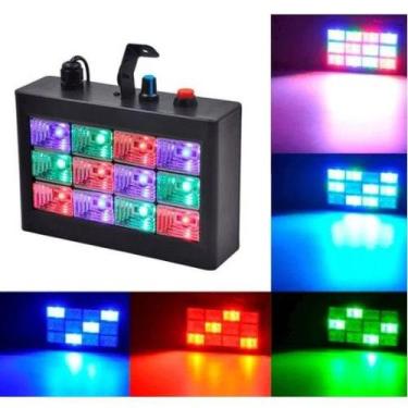 Imagem de Strobo 12 Leds RGB 15W Rítmico Bivolt Automático YX043RGB - RPC