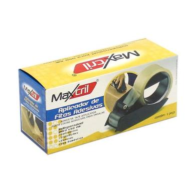 Imagem de Aplicador de fitas adesivas p/embalagem maxcril - preto